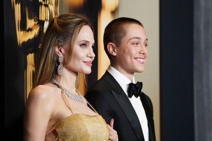 Angelina Jolie, left, and Knox Leon Jolie-Pitt arrive at the 15th Governors Awards. (Jordan Strauss/Invision/AP) Angelina Jolie, left, and Knox Leon Jolie-Pitt arrive at the 15th Governors Awards. (Jordan Strauss/Invision/AP)
