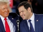 US President-elect Donald Trump and Senator Marco Rubio. (Reuters)