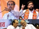 Shiv Sena (UBT) chief Uddhav Thackeray and Maharashtra chief minister Eknath Shinde. Shiv Sena (UBT) chief Uddhav Thackeray and Maharashtra chief minister Eknath Shinde.