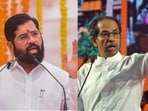 Maharashtra CM Eknath Shinde (PTI Photo) and former Maharashtra CM Uddhav Thackeray (HT File Photo) Maharashtra CM Eknath Shinde (PTI Photo) and former Maharashtra CM Uddhav Thackeray (HT File Photo)