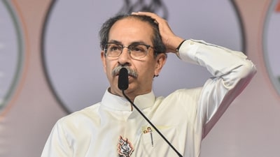 Shiv Sena (UBT) chief Uddhav Thackeray during a rally. (ANI file photo) Shiv Sena (UBT) chief Uddhav Thackeray during a rally. (ANI file photo)