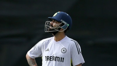 India's batsman Virat Kohli prepares to bat during the internal practice match in Perth (AFP) India's batsman Virat Kohli prepares to bat during the internal practice match in Perth (AFP)