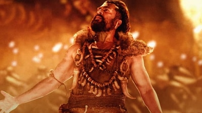 Suriya in a still from Kanguva.