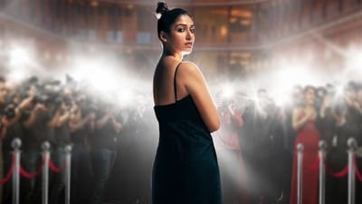 Nayanthara on the poster of her new Netflix documentary Nayanthara on the poster of her new Netflix documentary