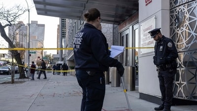 Man goes on savage NYC stabbing spree, brutally kills 2 men and 1 woman (AP Photo/Yuki Iwamura) (AP) Man goes on savage NYC stabbing spree, brutally kills 2 men and 1 woman (AP Photo/Yuki Iwamura) (AP)