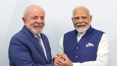 Prime Minister Narendra Modi during a bilateral meeting with Brazilian President Luiz Incio Lula da Silva on the sidelines of the G20 Summit. (PTI) Prime Minister Narendra Modi during a bilateral meeting with Brazilian President Luiz Incio Lula da Silva on the sidelines of the G20 Summit. (PTI)