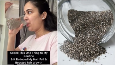 “Well, it’s chia seeds that I added to my routine, and they’ve actually helped reduce my hair fall and boost growth," wrote Dr Kratika Mohan. (Instagram/@dr_kratika_, Pexels) “Well, it’s chia seeds that I added to my routine, and they’ve actually helped reduce my hair fall and boost growth," wrote Dr Kratika Mohan. (Instagram/@dr_kratika_, Pexels)