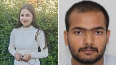 Photo issued by Northamptonshire Police of Harshita Brella and Pankaj Lamba (Northamptonshire Police/PA)