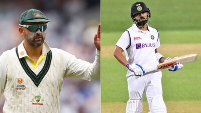 Nathan Lyon and Virat Kohli have engaged in numerous battles in the past. (getty images) Nathan Lyon and Virat Kohli have engaged in numerous battles in the past. (getty images)