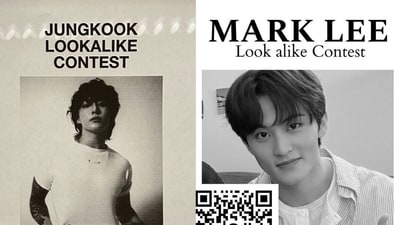 Jungkook and Mark look-alike contests to be held in Chicago and Manhattan, respectively. (X / Instagram ) Jungkook and Mark look-alike contests to be held in Chicago and Manhattan, respectively. (X / Instagram )