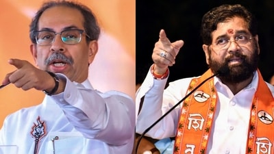 Shiv Sena (UBT) chief Uddhav Thackeray and Maharashtra chief minister Eknath Shinde. Shiv Sena (UBT) chief Uddhav Thackeray and Maharashtra chief minister Eknath Shinde.