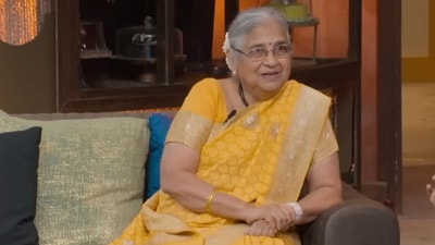 Sudha Murty joined Sunak and her daughter Akshata Murty as the guest of honour at Bharatiya Vidya Bhavan’s annual Diwali gala in London. (YouTube/NetflixIndia) Sudha Murty joined Sunak and her daughter Akshata Murty as the guest of honour at Bharatiya Vidya Bhavan’s annual Diwali gala in London. (YouTube/NetflixIndia)