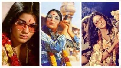 No Zeenat Aman style throwback is complete without the mention of her iconic indie-hippie look in the movie Haré Rama Haré Krishna. It's a staple style in every Bollywood themed party now. This look is so major that it's part of Bollywood's pop-culture now. (Pinterest) No Zeenat Aman style throwback is complete without the mention of her iconic indie-hippie look in the movie Haré Rama Haré Krishna. It's a staple style in every Bollywood themed party now. This look is so major that it's part of Bollywood's pop-culture now. (Pinterest)