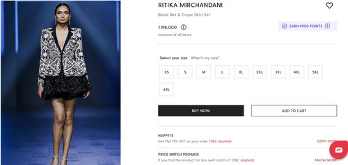 Malaika Arora's outfit comes with a price tag of  ₹198,000. (www.perniaspopupshop.com)
