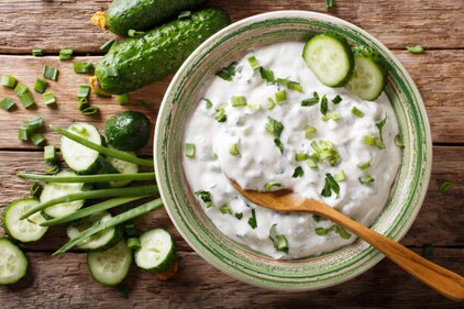 Raita prepared with cucumber, roasted cumin, and fresh mint provides probiotics while helping to slow down carbohydrate absorption when consumed with meals. (istockphoto) Raita prepared with cucumber, roasted cumin, and fresh mint provides probiotics while helping to slow down carbohydrate absorption when consumed with meals. (istockphoto)