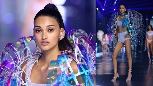 Neelam Gill walking for Victoria's Secret. Neelam Gill walking for Victoria's Secret.