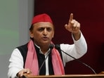 Samajwadi Party chief Akhilesh Yadav at a press conference in Lucknow. (Deepak Gupta/Hindustan Times) Samajwadi Party chief Akhilesh Yadav at a press conference in Lucknow. (Deepak Gupta/Hindustan Times)