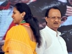 NCP leader Ajit Pawar and NCP (SP) leader Supriya Sule. 