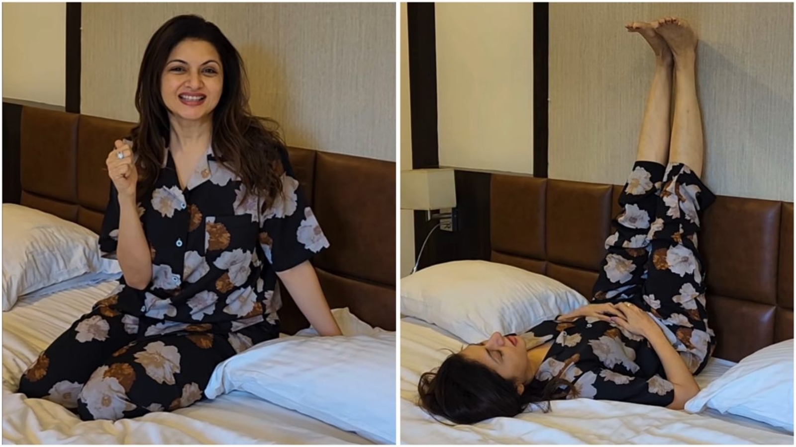 Bhagyashree swears by this super easy exercise for instant leg pain relief and better mobility. Watch how to do it | Health