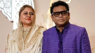 AR Rahman and Saira Banu were seen at an event earlier this year. (AP) AR Rahman and Saira Banu were seen at an event earlier this year. (AP)