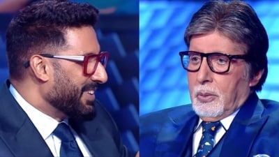 Abhishek Bachchan spoke about Amitabh Bachchan on KBC 16. Abhishek Bachchan spoke about Amitabh Bachchan on KBC 16.