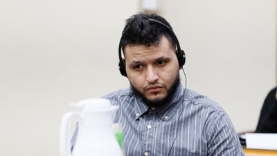 Jose Ibarra reacts as he listens through an interpreter during the second day of his trial at the Athens-Clarke County Superior Court on Monday, Nov. 18, 2024, in Athens, Ga. Jose Ibarra is facing charges for the murder of Laken Hope Riley, whose body was found on the University of Georgia campus in February. (Miguel Martinez/Atlanta Journal-Constitution via AP) (AP) Jose Ibarra reacts as he listens through an interpreter during the second day of his trial at the Athens-Clarke County Superior Court on Monday, Nov. 18, 2024, in Athens, Ga. Jose Ibarra is facing charges for the murder of Laken Hope Riley, whose body was found on the University of Georgia campus in February. (Miguel Martinez/Atlanta Journal-Constitution via AP) (AP)