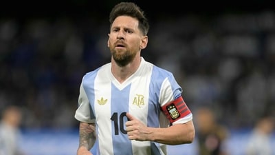 Argentina's forward #10 Lionel Messi gestures during the 2026 FIFA World Cup South American qualifiers football match between Argentina and Peru (AFP) Argentina's forward #10 Lionel Messi gestures during the 2026 FIFA World Cup South American qualifiers football match between Argentina and Peru (AFP)