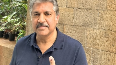 Anand Mahindra shared a selfie on his X account after casting his vote in the Maharashtra Assembly elections. (X/anandmahindra)