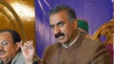 Himachal CM Sukhvinder Singh Sukhu (File)