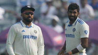 Rohit Sharma (L) and Jasprit Bumrah during the New Zealand Tests (AP) Rohit Sharma (L) and Jasprit Bumrah during the New Zealand Tests (AP)