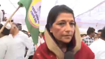 NCP (SP) candidate Yugendra Pawar's mother Sharmila Pawar NCP (SP) candidate Yugendra Pawar's mother Sharmila Pawar