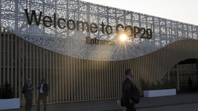 The venue for the COP29 in Baku. (AP) The venue for the COP29 in Baku. (AP)