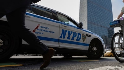 NYPD officer and bystander shot in Queens, suspect gunned down (AP Photo/Stefan Jeremiah - representational image) (AP) NYPD officer and bystander shot in Queens, suspect gunned down (AP Photo/Stefan Jeremiah - representational image) (AP)