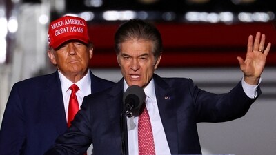 Donald Trump and Dr. Mehmet Oz (REUTERS)