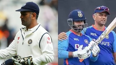 MS Dhoni retired from Tests in 2014 while Pant made his red-ball debut in 2018 MS Dhoni retired from Tests in 2014 while Pant made his red-ball debut in 2018