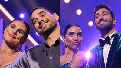 Olympic rugby player Ilona Maher and her DWTS partner Alan Bersten (left). Dancing pro Jenna Johnson and the Bachelor star Joey Graziadei (right). (Instagram (dancingwiththestars)) Olympic rugby player Ilona Maher and her DWTS partner Alan Bersten (left). Dancing pro Jenna Johnson and the Bachelor star Joey Graziadei (right). (Instagram (dancingwiththestars))