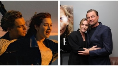 Leonardo DiCaprio and Kate Winslet at the Lee screening. Leonardo DiCaprio and Kate Winslet at the Lee screening.