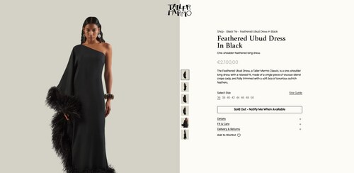Tara's dress is worth  ₹1.87 lakh.