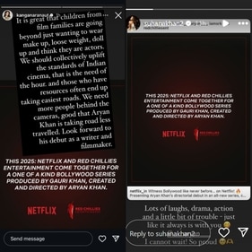 All of them shared notes on their respective Instagram Stories.