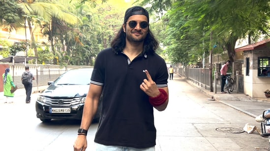 New dad Ali Fazal also cast his vote and asked the photographers if they did their duty too.