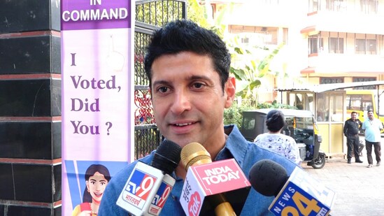 Farhan Akhtar also spoke to the media after casting his vote. He hoped for more screens in Mumbai for films.