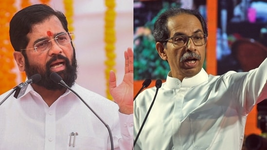 Maharashtra CM Eknath Shinde (PTI Photo) and former Maharashtra CM Uddhav Thackeray (HT File Photo)