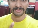 A first-time voter shows his inked finger. (HT PHOTO) A first-time voter shows his inked finger. (HT PHOTO)