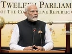 Prime Minister Narendra Modi addresses the Special Session of the Parliament of Guyana, on Thursday Prime Minister Narendra Modi addresses the Special Session of the Parliament of Guyana, on Thursday