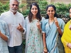 The close contest and fierce battle coupled with allegations, emotions and drama, pushed Wednesday’s polling percentage in Baramati to around 72 percent even as the final figures were not in till the time of going to press. (HT PHOTO)
