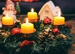 Use candles to complement your holiday decor. Try arranging them in clusters or place them on mantels to enhance the festive mood. 