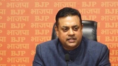 BJP spokesperson Sambit Patra addresses a press conference at the party headquarters. (PTI) BJP spokesperson Sambit Patra addresses a press conference at the party headquarters. (PTI)
