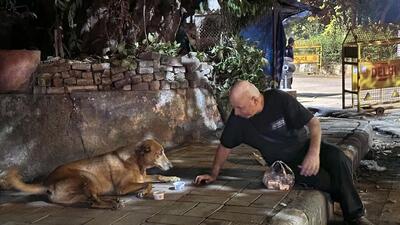 Citizen Abhay Kumar who feeds stray dogs every night in his central Delhi locality. (HT Photo) Citizen Abhay Kumar who feeds stray dogs every night in his central Delhi locality. (HT Photo)