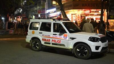 Heavy police force was deployed at Kumbra village in Mohali on Thursday following Dilpreet’s demise. (Sanjeev Sharma/HT) Heavy police force was deployed at Kumbra village in Mohali on Thursday following Dilpreet’s demise. (Sanjeev Sharma/HT)