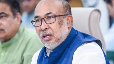 Manipur chief minister N Biren Singh (ANI) Manipur chief minister N Biren Singh (ANI)